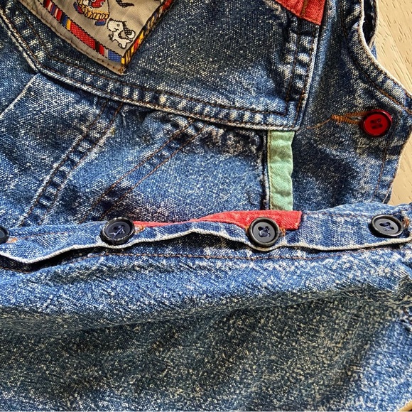 Vintage 80s/90s Toddler Acid Wash Overalls Romper Size 24 months - Picture 8 of 9